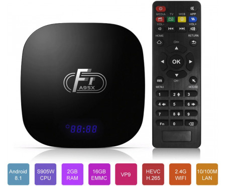 A95X F1 TV BOX Android 8.1, 2:16 Гб