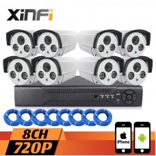 Xinfi 8CH системы видеонаблюдения микро-hdmi дорожно-nvr сетевой видеорегистратор 720 P системы в...