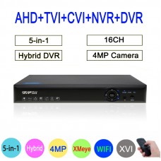 Xmeye Blue-Ray Hi3531A 4MP Камеры Скрытого видеонаблюдения 16CH 5 в 1 Wi-Fi Гибридный коаксиальны...